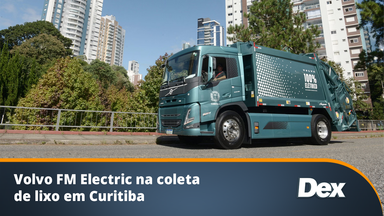  Volvo FM Electric na coleta de lixo em Curitiba