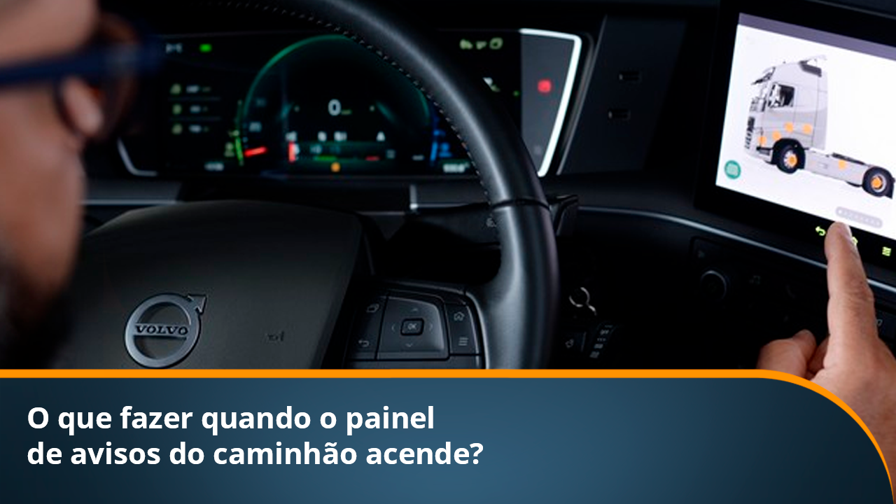 O que fazer quando o painel de avisos do caminhão acende?