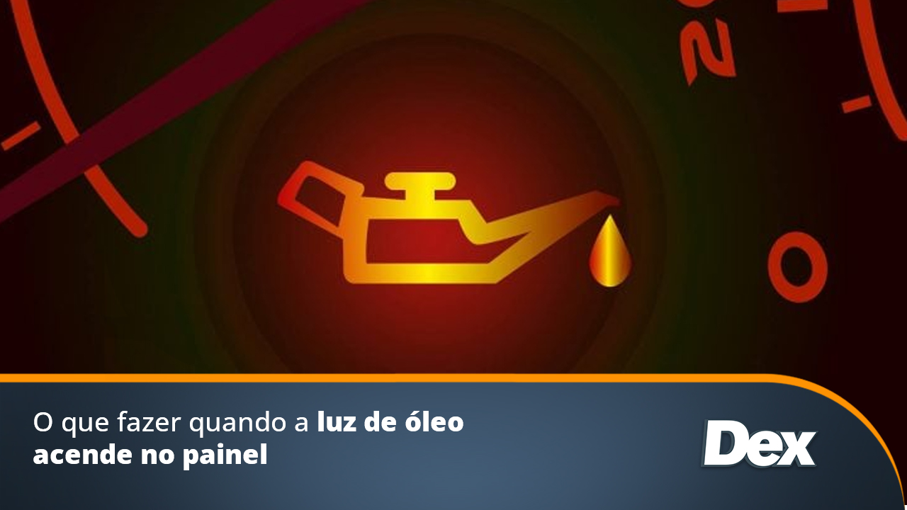 luz de óleo acesa no painel